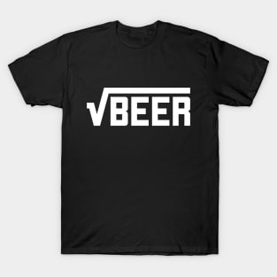 Root Beer (Square Root of Beer) Math Joke T-Shirt T-Shirt